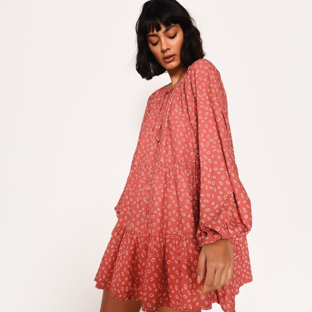 Oversized Long Sleeve Mini Dress